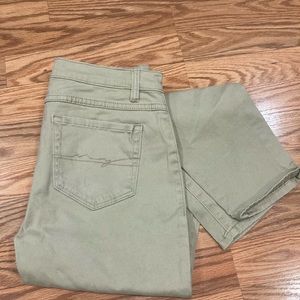 New York & company Khaki high waisted leggings